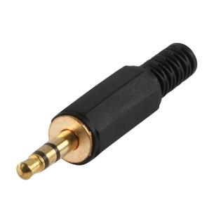Conector Jack 3,5 estereo macho PVC