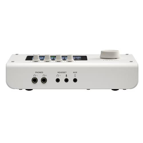 Interfaz de audio USB-C de 4 entradas y 2 salidas. Color blanco URX22 W