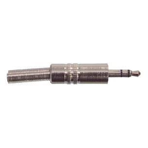 Conector Jack 3,5 estereo macho metal