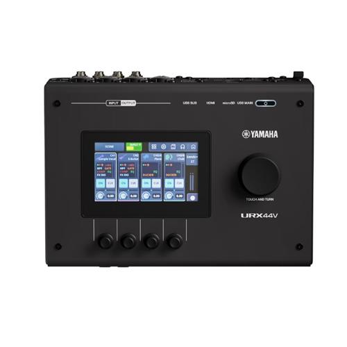 Interfaz de audio/video USB-C de 6 entradas y 4 salidas. Color negro URX44V