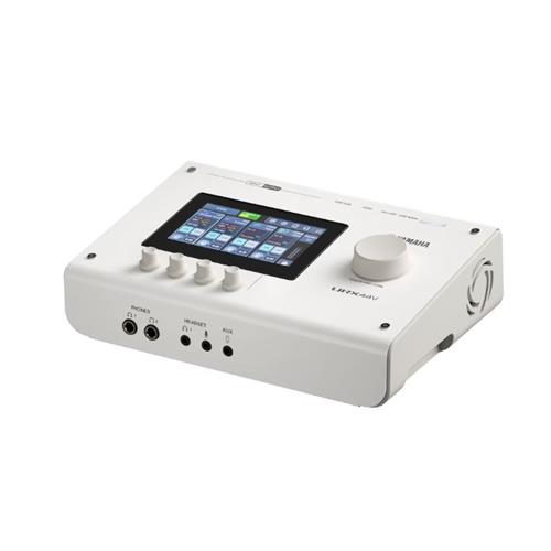 Interfaz de audio/video USB-C de 6 entradas y 4 salidas. Color blanco URX44VW