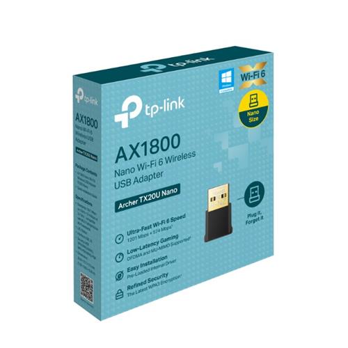 Adaptador Wifi6 Dual AX1800U NANO TP-Link