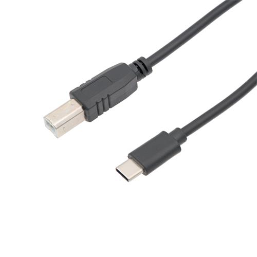 Cable USB-C 2.0 a USB-B 2.0 Negro 2m