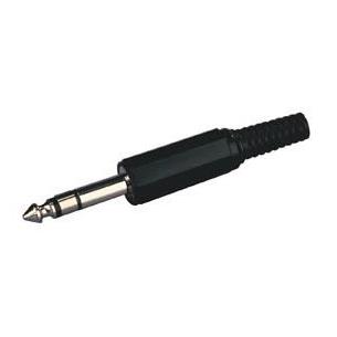 Conector Jack 6,3 estereo macho PVC