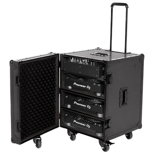 Flightcase UDG para 4 Cd/Mezclador 12U con ruedas U91101BL