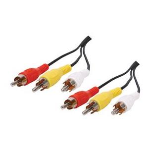 Cable video + 2 sonido Rca 2 m economico