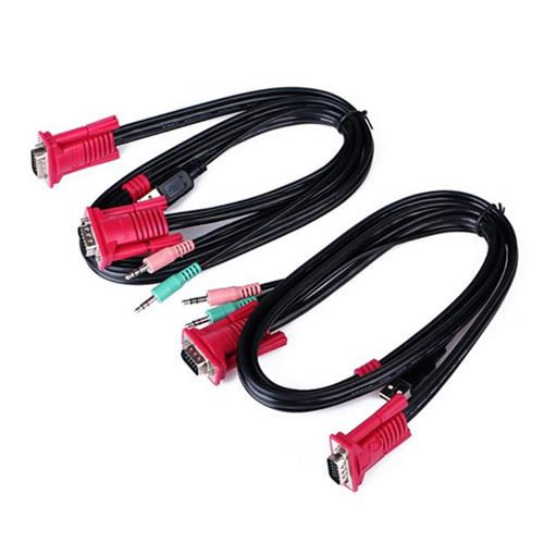 KVM switch VGA+USB+sonido 2PC AISENS A111-0064
