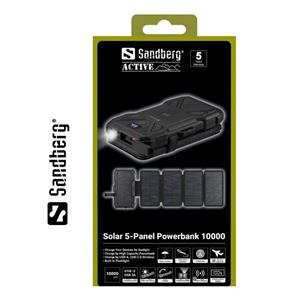 Power Bank Sandberg Solar 5 panel 10.000 mAh