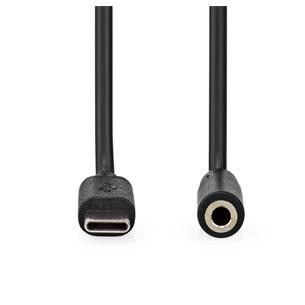 Adaptador USB-C-Jack 3.5mm 4pin Nedis 1mts 2
