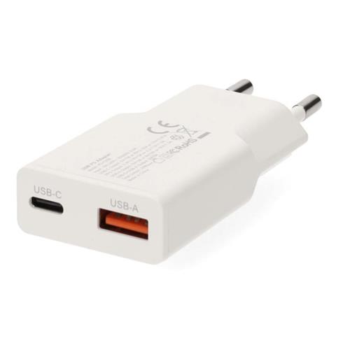 Cargador Gang 30W USB C-A-PD rápido
