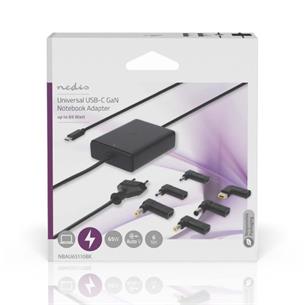 Fuente universal 65W GAN Nedis