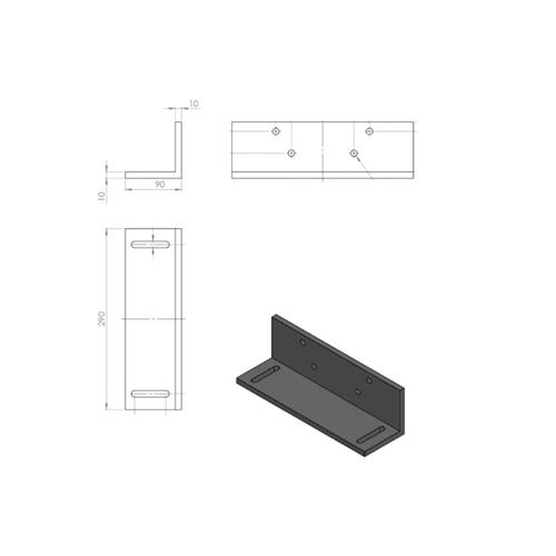 Soporte de truss de 29 cm para pared. FK WM29B