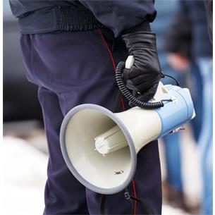 Megafono de mano 25W soporte de bandolera 2