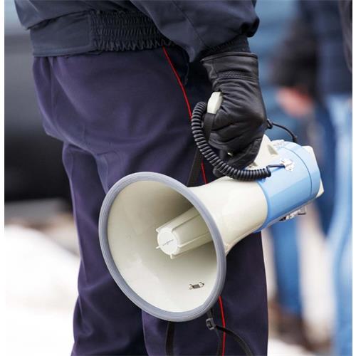 Megafono de mano 25W soporte de bandolera