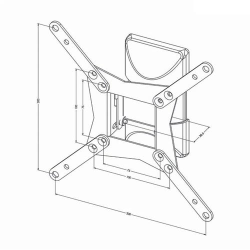 Soporte TV monitor 10-32" orient.max.30kg MFM11