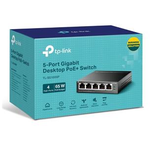 Switch 5P 10/100/1000 TP-LINK SG1005P (4 POE)