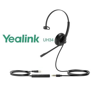 Auricular+Micro Yealink UH34 Jack 3.5mm+adap.USB