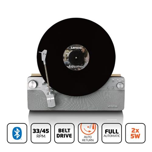 Plato tocadiscos Lenco Vertical con altavoces y...