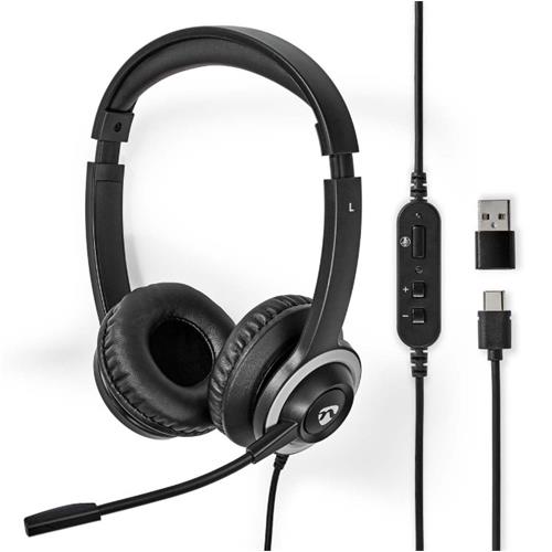 Auriculares+micro Aupra-Aural USB-C Nedis CHSTU310