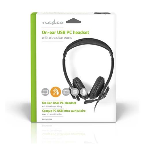 Auriculares+micro Aupra-Aural USB-C Nedis CHSTU310