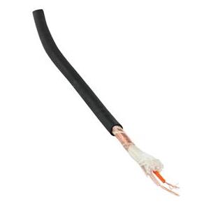 Cable microfono OFC negro 2 x 0,2 malla espiral