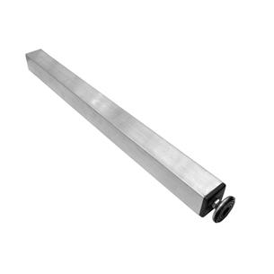 Pata fija de 40x40 mm 60 cm con nivelador. Para tarima TA...