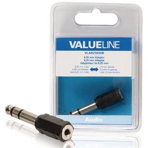 Adaptador Jack 6,3- 3,5 estereo Blister