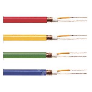 Cable microfono OFC verde 2 x 0,20 malla espiral