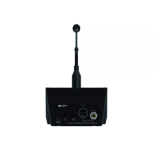 Micrófono de condensador con base. Pulsador...