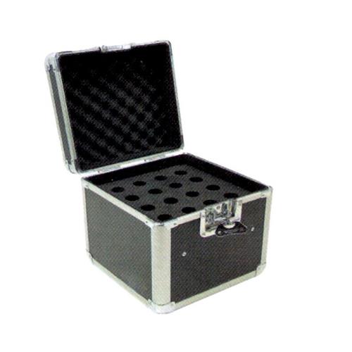 Flightcase. Para 16 micrófonos. 325x325x345 mm color negro MICRO 16 CASE