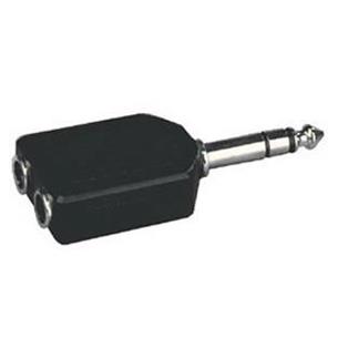 Adaptador Jack 6.3 estereo a 2 hembras