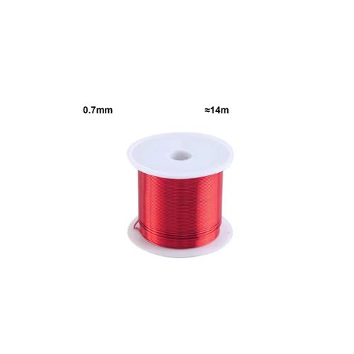 Bobina hilo cobre esmaltado 0,70mm, 14m, 50gr