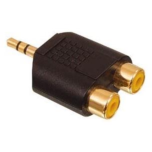 Adaptador Jack 3,5 estereo a 2 Rca hembras