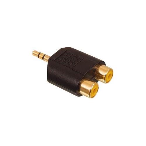 Adaptador Jack 3,5 estereo a 2 Rca hembras