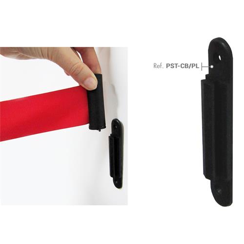 Cabezal de pared con cinta retráctil roja de 3 m PST-CB/P