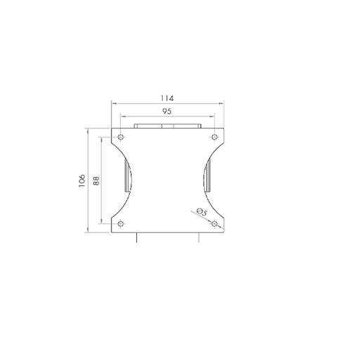 Cabezal de pared con cinta retráctil negra de 3 m PST-CB/PN