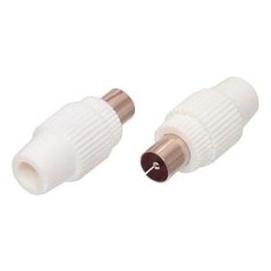 Conector antena TV macho recto 9,52mm