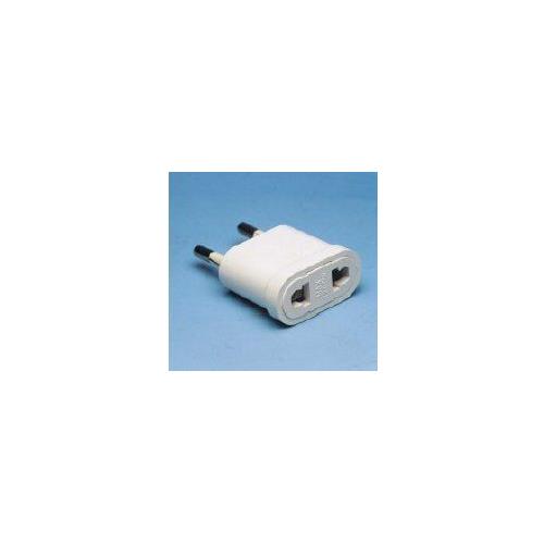 Clavija super plana tipo Schuko 4,8mm 16A 250V blanco