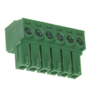 Clema conexion 6 contactos paso 3,81mm