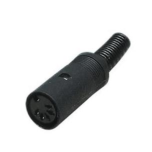 Conector Din hembra aereo 5 pines 45º