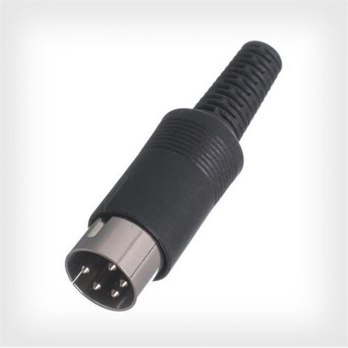 Conector Din macho aereo 5 pines 60º