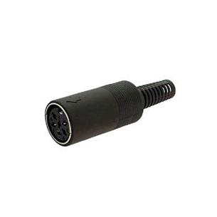 Conector Din hembra aereo 6 pines 60º