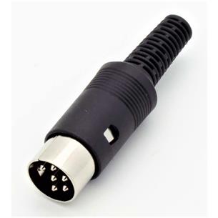 Conector Din macho aereo 6 pines 60º