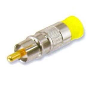 Conector RCA por compresion Amarillo