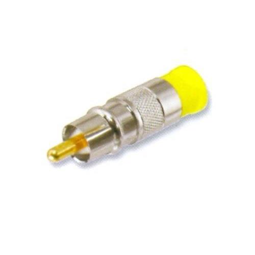 Conector RCA por compresion Amarillo