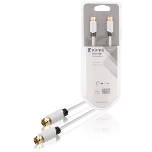 Cable antena F macho a F macho 5m Blister