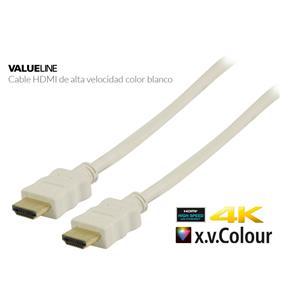 Cable video HDMI 1.4 macho macho 19p 2m Blanco