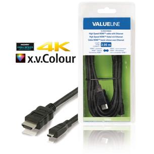 Cable HDMI a Micro HDMI 3m Blister Valueline