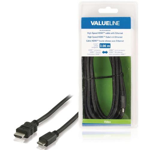 Cable video HDMI a mini HDMI 3m Blister Valueline