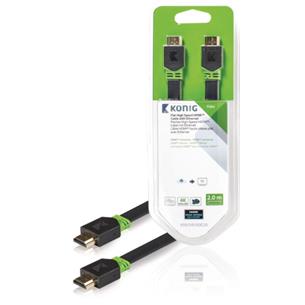 Cable Plano HDMI 1.4 macho 2m Blister Konig